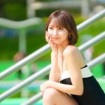【写真特集】安藤笑(Ange☆Reve)、大人可愛い黒いオフショルワンピース水着で登場！！＜近代麻雀水着祭2023＞