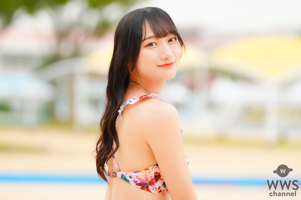 【写真特集】信野樹奈(Teamくれれっ娘！)、正統派アイドルがトロピカルなビキニで登場！！＜近代麻雀水着祭2023＞