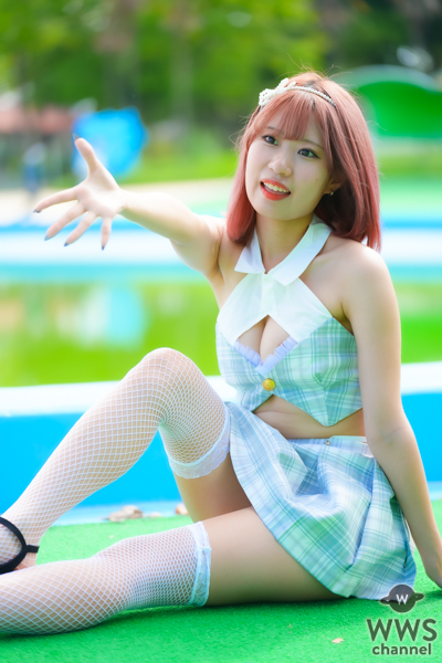 【写真特集】つぼみ(SITRA.)、清楚な制服をイメージした水着で登場！！＜近代麻雀水着祭2023＞