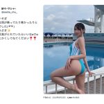 紗々-サシャ-、まるまる美しい桃尻見返りバックショットでファンを悩殺！！