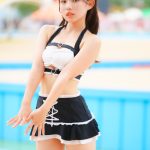 【写真特集】大園みゆう、メイド風セパレート水着で元気弾ける！！＜近代麻雀水着祭2023＞