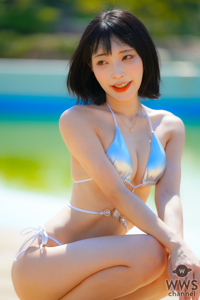 【写真特集】まいてぃ、メタリックな水着でヘルシー美スタイル見せつけ！！＜チャンスプール撮影会KANSAI POOL FES +kiss撮影会＞