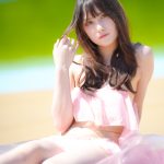 【本人コメント掲載】ミスマガジン2022ファイナリストのハーフ美少女、田島怜華(dela model)がカッコ可愛い水着で登場！！＜チャンスプール撮影会KANSAI POOL FES＞