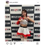森香穂、腹チラ＆太もも魅せのラウンドガール姿に「惚れた」の声！