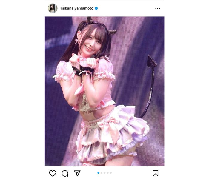 可愛すぎる小悪魔降臨！NMB48・山本望叶、太もも＆お腹チラ衣装にファンキュン死！