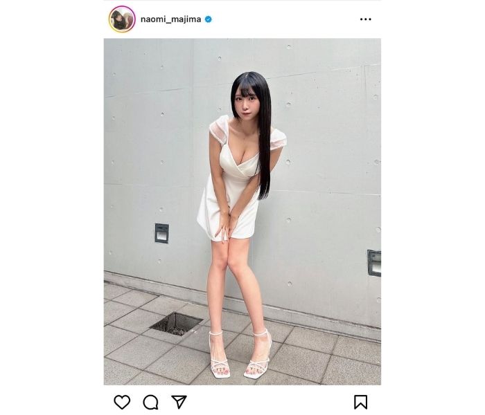 真島なおみ、美谷間見せつけ「だっちゅーの」ポーズがセクシーすぎると話題に！