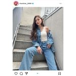 ゆうちゃみ、美肩チラリのカッコ可愛いデニムコーデでファンを圧倒！「世界遺産」など絶賛の声