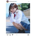 田中美久、見えそうで見えない制服SHOTに「現役感バリバリ」の声！