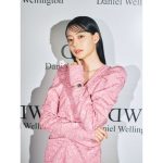 なこなこカップル・なごみ、ゴージャスなピンクのドレス姿でDANIEL WELLINGTON内覧会に登場！