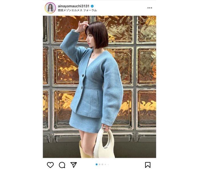 SILENT SIREN・山内あいな、スタイル抜群太ももチラSHOTに「お人形さんすぎる」「オシャレ過ぎ」の声