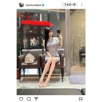真島なおみの美脚がスゴイっ！ミニ丈ワンピースからすらり御御足にファン「綺麗過ぎて声かけられない」との声