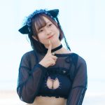【写真特集】萌黄姫星(meluQ)、胸のねこ窓から美バスト覗く、ねこコス水着で登場！！＜近代麻雀水着祭2023＞