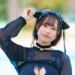 【写真特集】萌黄姫星(meluQ)、胸のねこ窓から美バスト覗く、ねこコス水着で登場！！＜近代麻雀水着祭2023＞