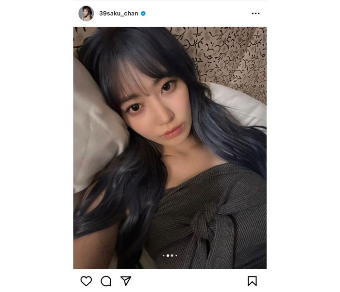 宮脇咲良、ベッドに横たわる自撮り写真に思わずドキッ！「毎日かわいくてありがとう」の声