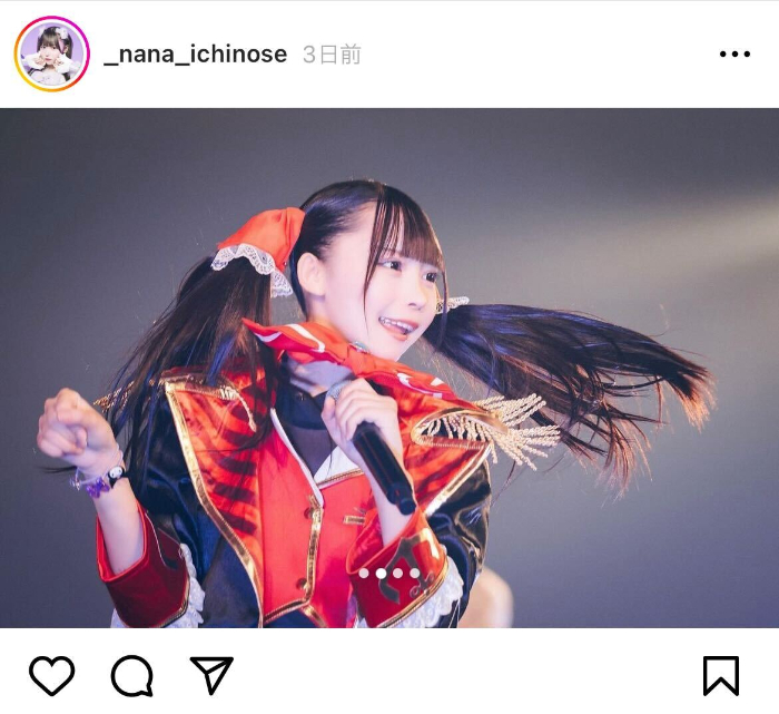 シンデレラ宣言！一ノ瀬なな、ザ・アイドルなライブ写真でファンをノックアウト！