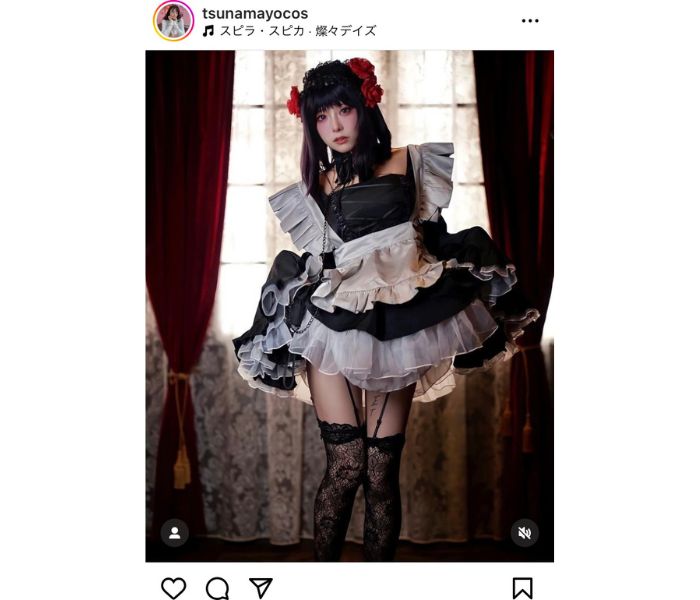 つなまよ！、メイドコスプレで可愛さの中に色っぽさも！『その着せ替え人形は恋をする』の黒江雫でファンを魅了！