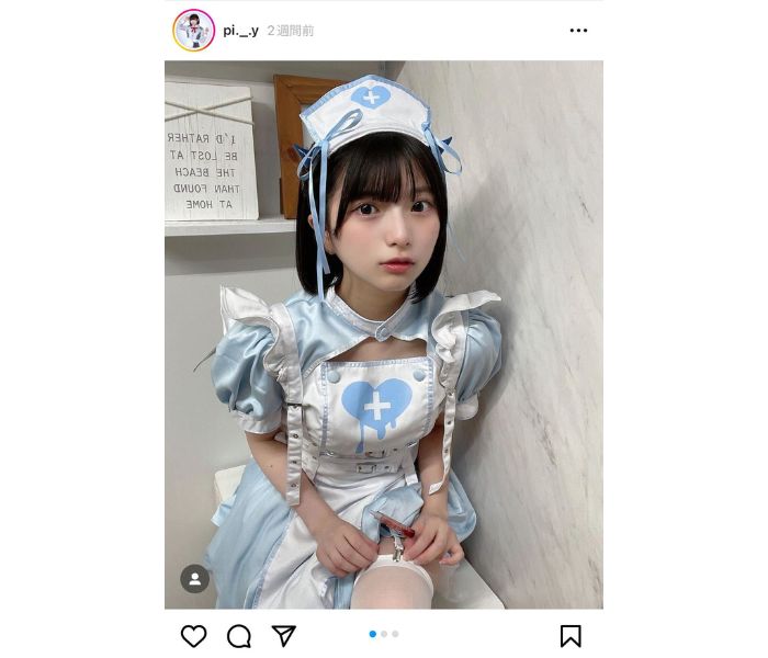 姫野ひなの（#Mooove!）、ガーターベルト＆ナース衣装で幸せチャージ！