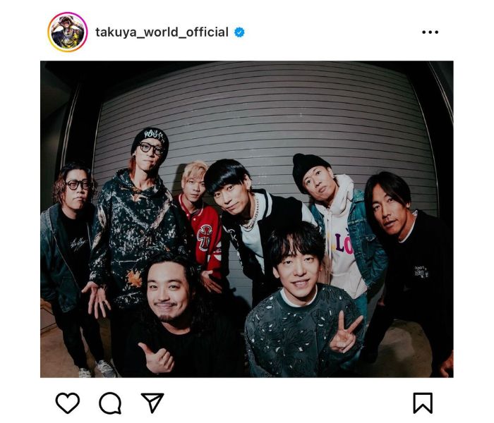 UVERWorld・TAKUYA∞、Creepy Nutsとの集合写真公開！夢のツーマンライブを振り返る