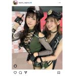 逮捕されたい！真島なおみ、アンジェラ芽衣との警官コスツーショットにファン歓喜！