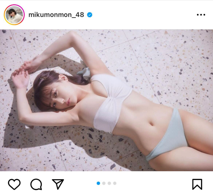 HKT48・田中美久、圧倒的くびれのマーメイド風グラビアショットにファン歓喜！