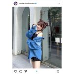 田中れいな、厚底スニーカー＆ミニスカートコーデで美脚魅せる！「全ファッション雑誌れいなになっちゃえばいいのに」の声も