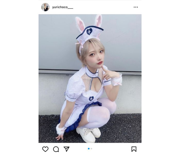 東條ゆりあの胸元穴あきナース＆バニーコスにファン歓喜！「あかんかわいすぎる」