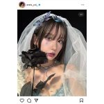 新唯、妖艶メイク＆ゴシックなウエディング衣装のオフショット公開！