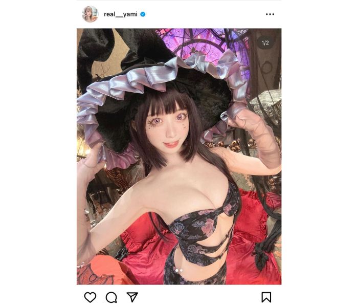 yami、妖艶魔女コスプレでファンを虜に！ハロウィン投稿に歓喜の声