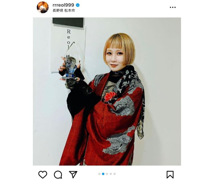 Reol、地元・松本市の文化芸術奨励賞受賞を艶やか和装で報告！