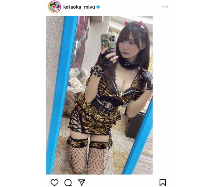 片岡未優、セクシーさ際立つ悪魔ガールの美しさで、ファンを魅了！