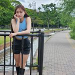 【写真特集】安部七波さん、白シャツに黒のミニ丈ボトムスで美脚アピール!「福岡マラソンで今年も走ります」<ベストオブミス福岡大会本部長>