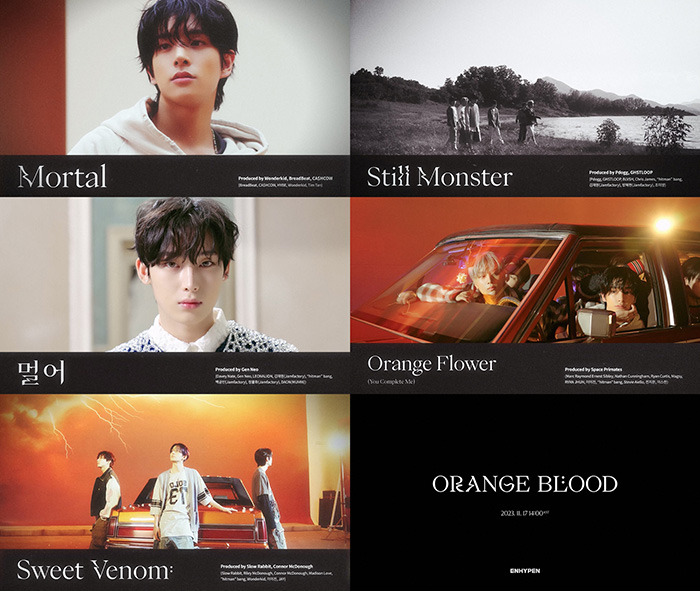 ENHYPEN、5th Mini Album『ORANGE BLOOD』プレビュー公開！