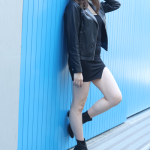 【写真特集第1弾】会社員・白瀬みさとさん、クールなブラックコーデでミニスカから美脚アピール！ 「地元・佐賀では唐津湾の海浜に続く虹の松原がオススメ。今後も新しい自分を表現したい。」 ＜2023レディ・ユニバースジャパン東京代表＞