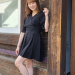 【写真特集第2弾】会社員・白瀬みさとさん、黒のミニ丈ワンピで美脚アピール! 「内面からも磨きをかけ、日本代表を目指します。」 <2023レディ・ユニバースジャパン東京代表>